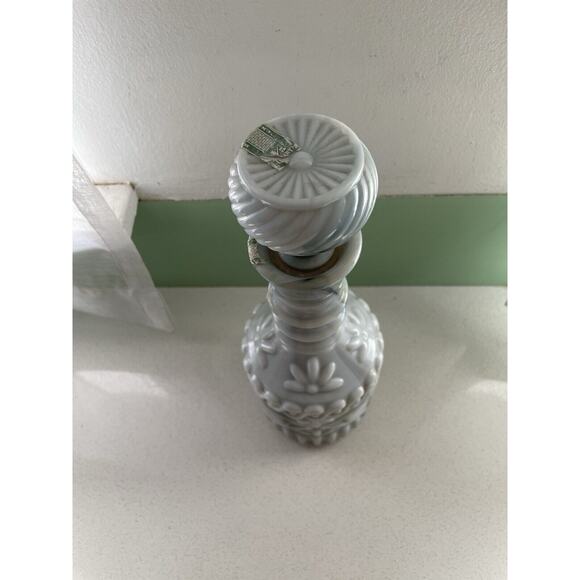 Vintage Jim Beam Slag Marble Glass Decanter with Stopper - Picture 6 of 8